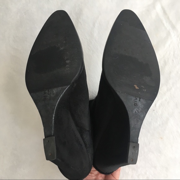 Authentic Givenchy black suede Leather wedge sock booties -41 EU fits smaller - Picture 7 of 9